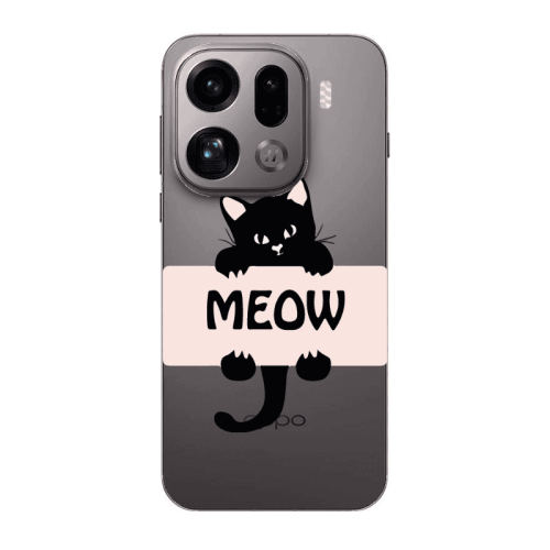 Oppo Find X9 Pro Meow Transparent Silicone TPU Θήκη