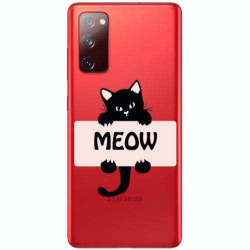 Samsung S20 FE Meow Transparent Silicone TPU Θήκη