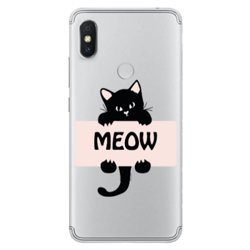 Xiaomi Redmi S2 Meow Transparent Silicone TPU Θήκη