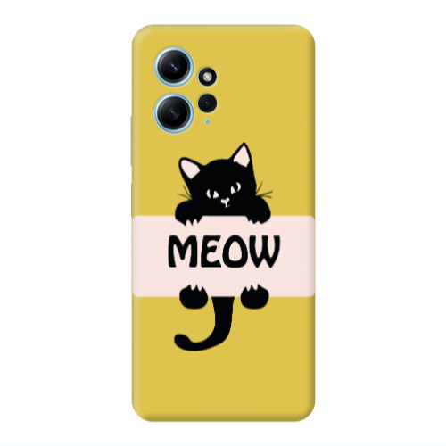 Xiaomi Redmi Note 12 4G Meow Yellow Colored Silicone TPU Θήκη