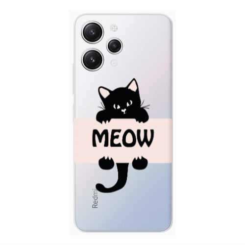 Xiaomi Redmi 12 Meow Transparent Silicone TPU Θήκη