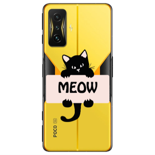 Xiaomi Poco F4 Gt Meow Transparent Silicone TPU Θήκη