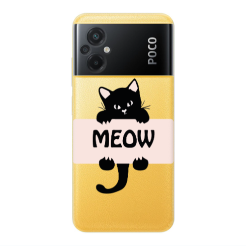Xiaomi Poco M5 Meow Transparent Silicone TPU Θήκη