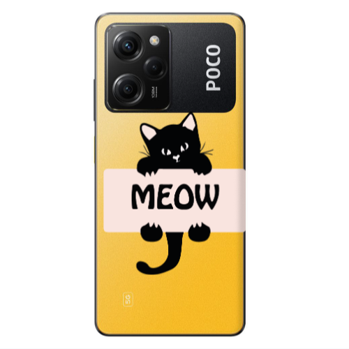 Xiaomi Poco X5 Pro Meow Transparent Silicone TPU Θήκη