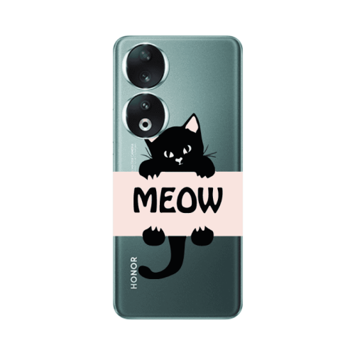 Honor 90 5G Meow Transparent Silicone TPU Θήκη