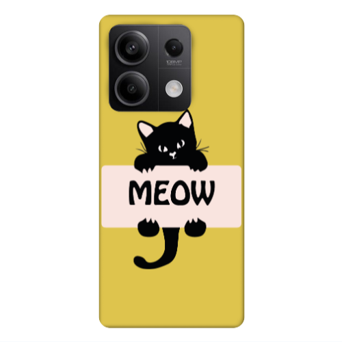 Xiaomi Redmi Note 13 5G Meow Yellow Colored Silicone TPU Θήκη