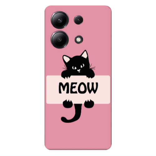 Xiaomi Redmi Note 13 4G Meow Pink Colored Silicone TPU Θήκη
