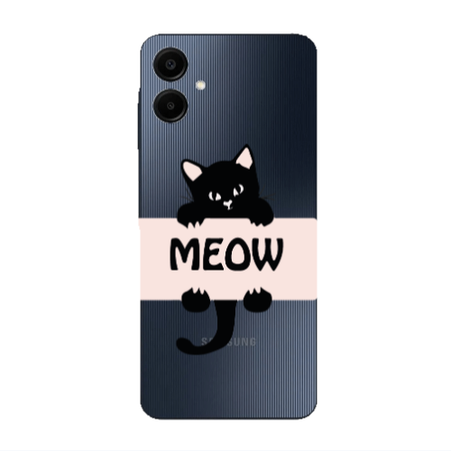 Samsung A06 Meow Transparent Silicone TPU Θήκη