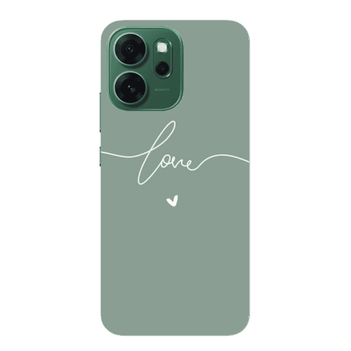 Oppo 14 F Love 5 Transparent Silicone TPU Θήκη