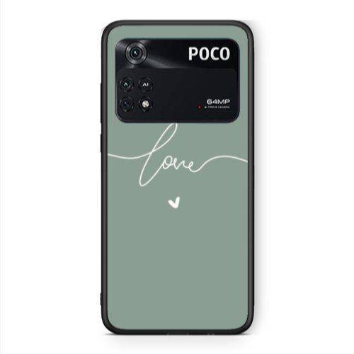 Xiaomi Poco M4 Pro 4G Love 5 Black Glossy Θήκη