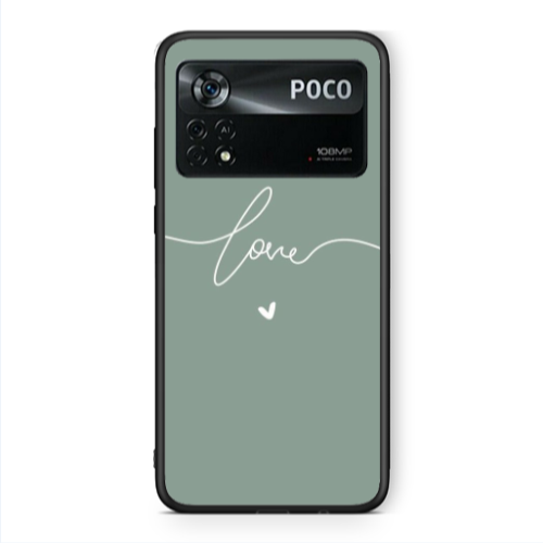 Xiaomi Poco X4 Pro Love 5 Black Glossy Θήκη