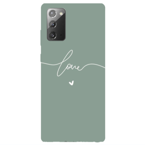 Samsung Note 20 Love 5 Transparent Silicone TPU Θήκη