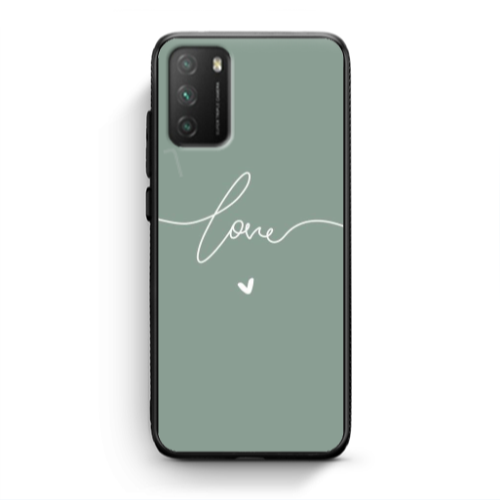 Xiaomi Poco M3 Love 5 Black Glossy Θήκη
