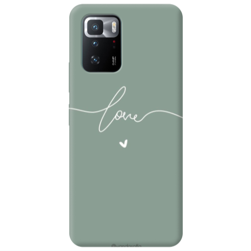 Xiaomi Poco X3 GT Love 5 Transparent Silicone TPU Θήκη