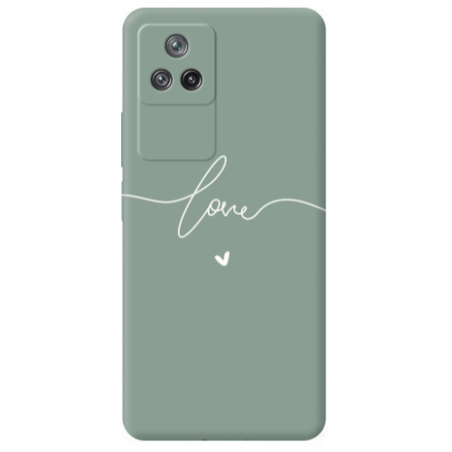 Xiaomi Poco F4 Love 5 Transparent Silicone TPU Θήκη
