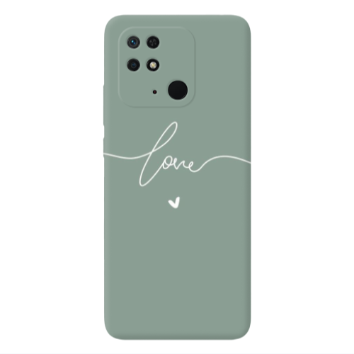 Xiaomi Poco C40 Love 5 Transparent Silicone TPU Θήκη
