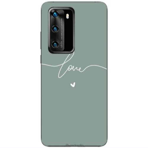 Huawei P40 Love 5 Transparent Silicone TPU Θήκη