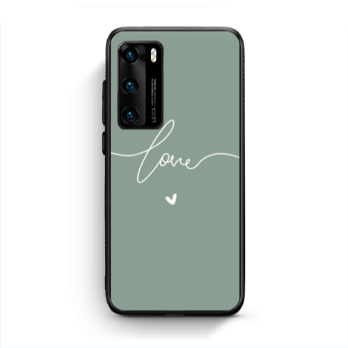 Huawei P40 Love 5 Black Glossy Θήκη