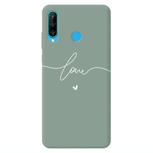 Huawei P30 Lite Love 5 Transparent Silicone TPU Θήκη