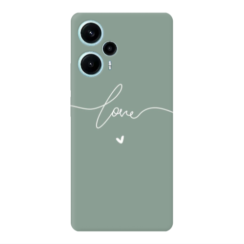 Xiaomi Poco F5 Love 5 Transparent Silicone TPU Θήκη