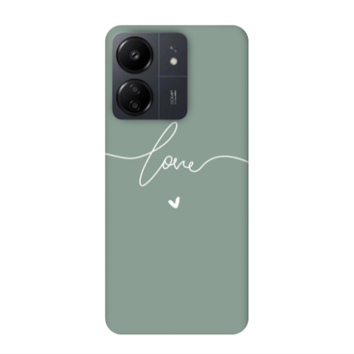 Xiaomi Redmi 13C Love 5 Transparent Silicone TPU Θήκη