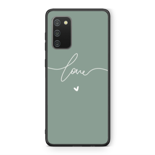 Samsung A02s Love 5 Black Glossy Θήκη