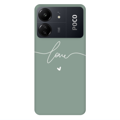 Xiaomi Poco C65 Love 5 Transparent Silicone TPU Θήκη