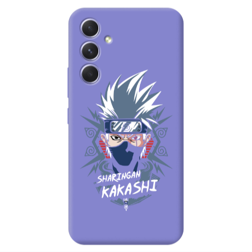 Samsung A56 Anime Mangoo Purple Colored Silicone TPU Θήκη