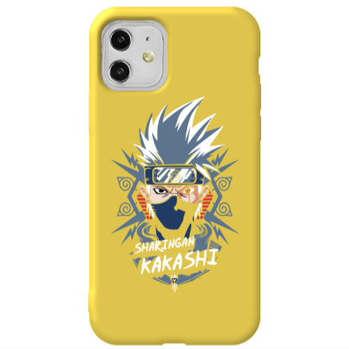 Apple iPhone 11  Anime Mangoo Yellow Colored Silicone TPU Θήκη