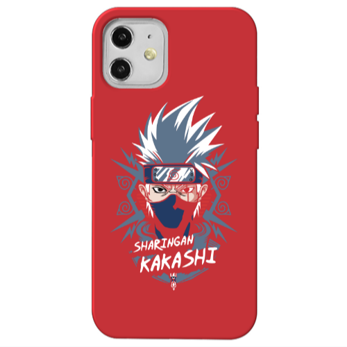 Apple iPhone 12 Anime Mangoo Red Colored Silicone TPU Θήκη