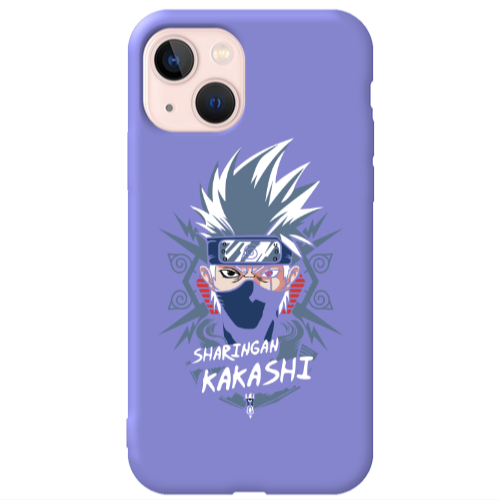 Apple iPhone 13 Anime Mangoo Purple Colored Silicone TPU Θήκη