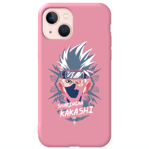 Apple iPhone 13 Anime Mangoo Pink Colored Silicone TPU Θήκη