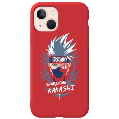 Apple iPhone 13 Anime Mangoo Red Colored Silicone TPU Θήκη