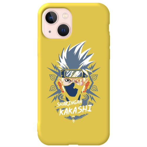 Apple iPhone 13 Anime Mangoo Yellow Colored Silicone TPU Θήκη