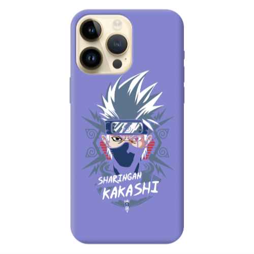 Apple iPhone 13 Pro Max Anime Mangoo Purple Colored Silicone TPU Θήκη