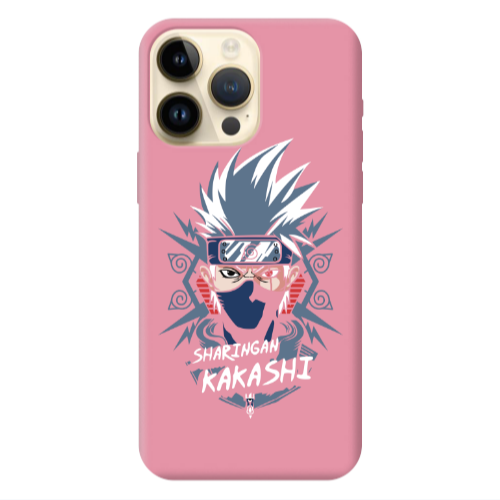 Apple iPhone 13 Pro Max Anime Mangoo Pink Colored Silicone TPU Θήκη