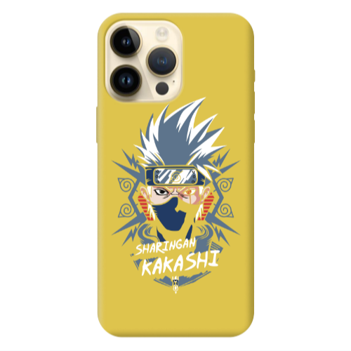 Apple iPhone 13 Pro Max Anime Mangoo Yellow Colored Silicone TPU Θήκη