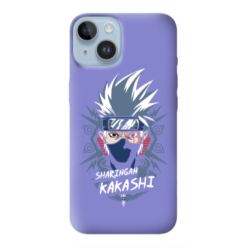 Apple iPhone 14  Anime Mangoo Purple Colored Silicone TPU Θήκη