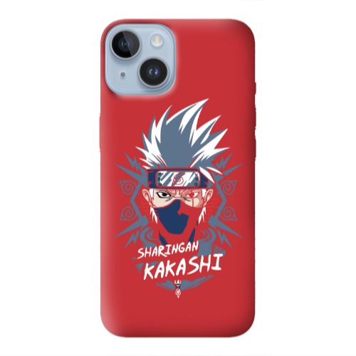Apple iPhone 14 Plus Anime Mangoo Red Colored Silicone TPU Θήκη