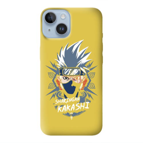 Apple iPhone 14 Plus Anime Mangoo Yellow Colored Silicone TPU Θήκη