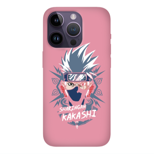 Apple iPhone 14 Pro Max Anime Mangoo Pink Colored Silicone TPU Θήκη