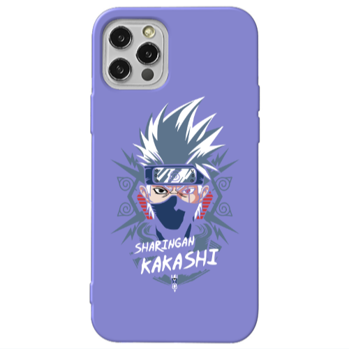 Apple iPhone 12 Pro Anime Mangoo Purple Colored Silicone TPU Θήκη