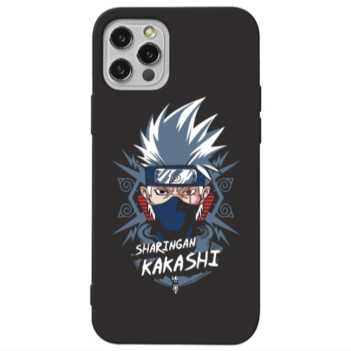 Apple iPhone 12 Pro Anime Mangoo Black Colored Silicone TPU Θήκη