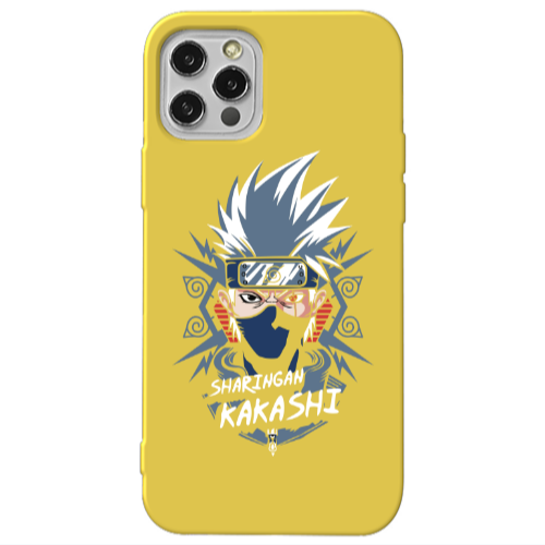 Apple iPhone 12 Pro Anime Mangoo Yellow Colored Silicone TPU Θήκη