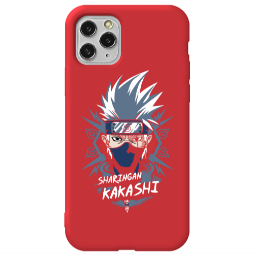 Apple iPhone 11 Pro Max Anime Mangoo Red Colored Silicone TPU Θήκη