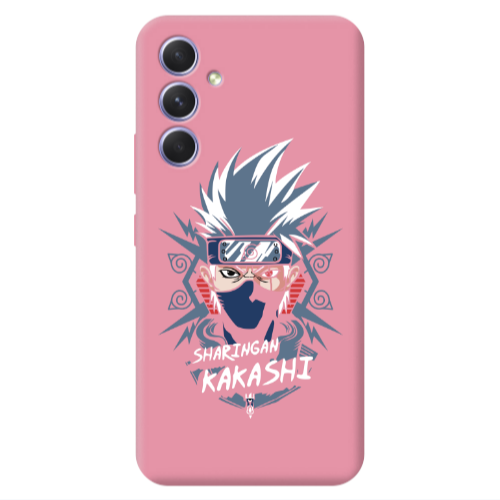Samsung A54 Anime Mangoo Pink Colored Silicone TPU Θήκη