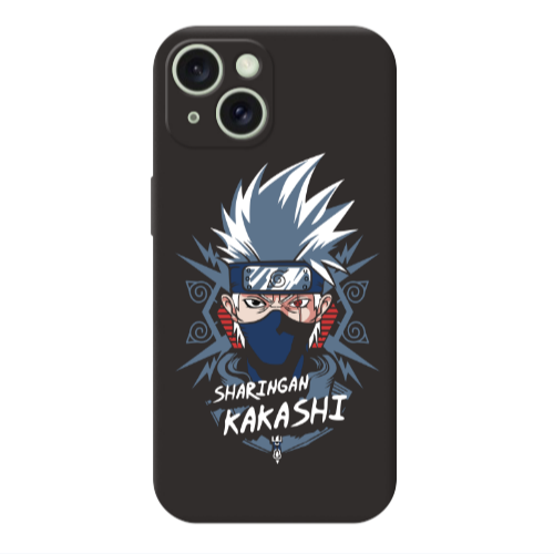 Apple iPhone 15 Anime Mangoo Black Colored Silicone TPU Θήκη