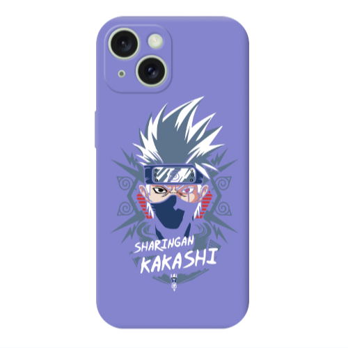 Apple iPhone 15 Plus Anime Mangoo Purple Colored Silicone TPU Θήκη