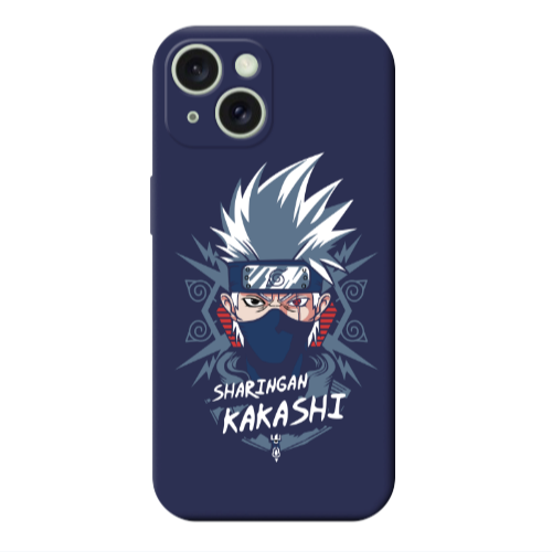 Apple iPhone 15 Plus Anime Mangoo Dark blue Colored Silicone TPU Θήκη