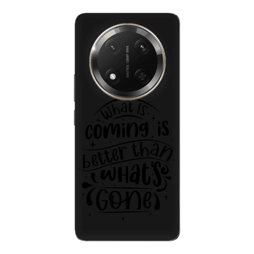 Honor Magic 7 Lite What is coming Black Colored Silicone TPU Θήκη